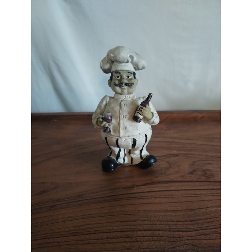 French Chef With Wine Resin